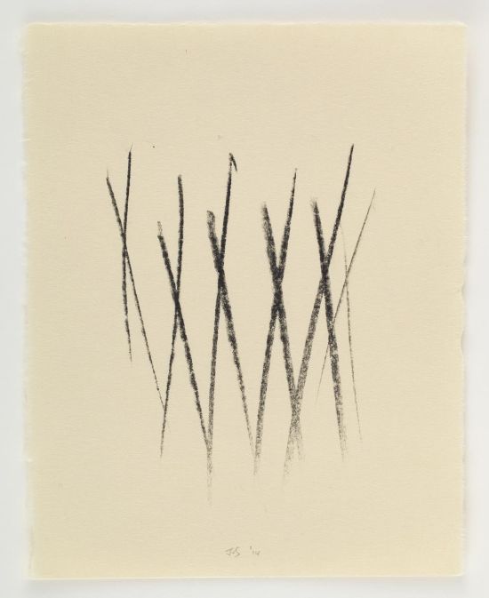 Click the image for a view of: Apotropaic Morphisms. 2014. Lithographic crayon. 240X165mm